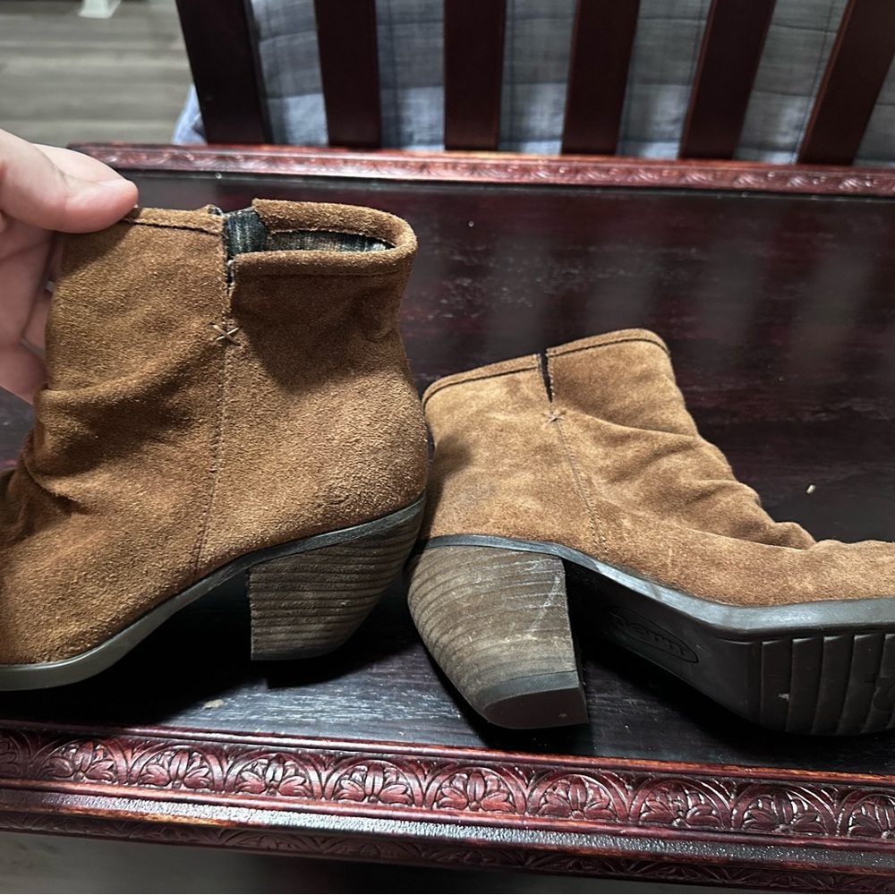 Born Brown Suede Ankle Boots